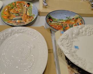 Turkey serving platters.  It's always fun watching someone carry a whole 21 pound turkey across the room on a slippery glazed platter.  Good times!