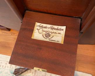 Chippendale Style Mahogany Pie Crust Tilt Top Table