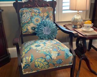 Fun upholstered vintage chair