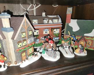Huge collection of Dept 56 buildings and accessories. 