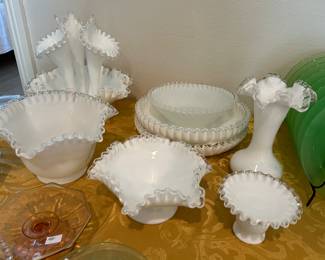 Fenton's Silver Crest glass pattern. 