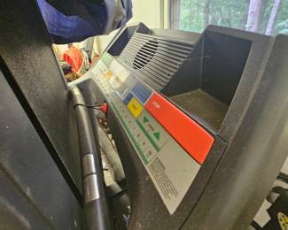 tread mill in garage