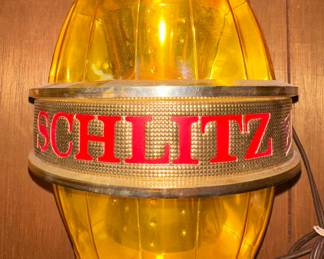 Schlitz Beer Barrel Lighted Bar Sign