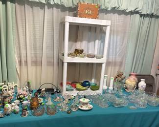 Ashtrays; clear Glassware; Hull Vases; Vases; Covered Dishes; Blown Glass; Figurines