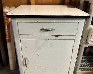 Enamel Top Metal Cabinet