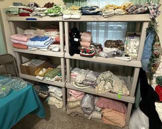 Towels; Sheets; Pillows; Doilies; Curtains; Sheers