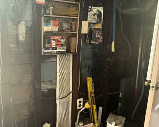 Fishing Rod and Reels;Fishing Net;  Metal Tackle Boxes; Metal Mailbox; Thompson’s Water Sealer; Spark Plugs and Belts