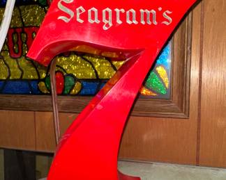 Seagram's 7 Free Standing Bar Sign 