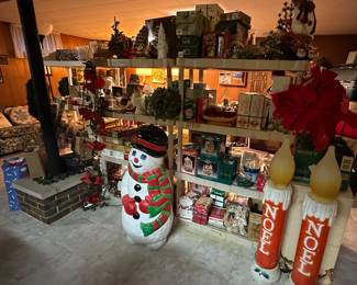 Christmas Blow Molds; Vintage Christmas; Lights; Ornaments; Decor