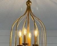 Metropolitan Kingsmont Gold Hanging Pendant Light