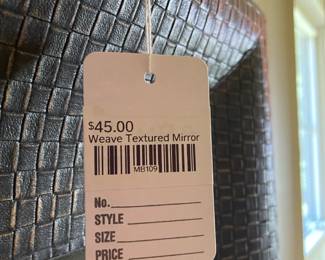 Weave Textured Mirror