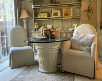 Glass Top Dining Table