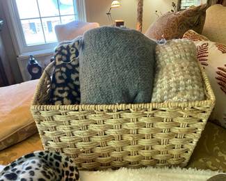 Woven Basket, Blankets