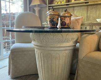 Glass Top Dining Table