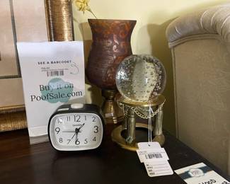 Bubble Crystal Ball with Stand, Sharp Clock, Glass Candle Stand