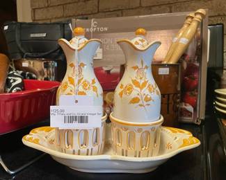 Vtg. Tiffany and Co. Oil and Vinegar Set
