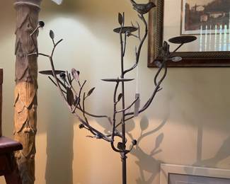 Sculptural Floor Candle Stand