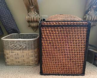 Rattan Stool, Basket