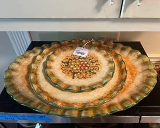 Italian Serving Plates Set