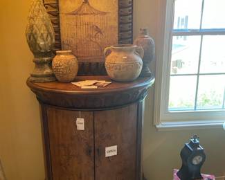 Rounded Wood Cabinet