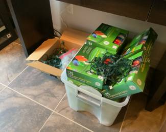 Lots of Christmas lights…