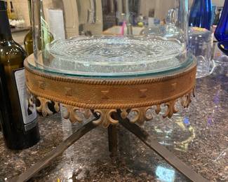 Heavy metal cake or display stand…neat piece.