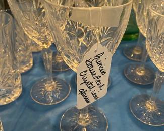Princess House Lead Crystal wine glasses.