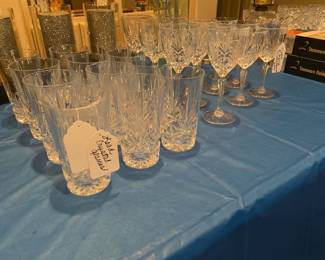 Lead Crystal glassware…perfect condition.