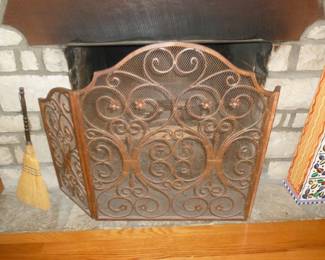 Fireplace Screen..3 sided and heavy