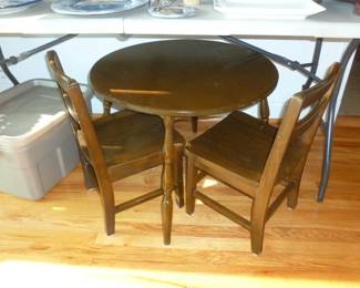 Childs table & chairs