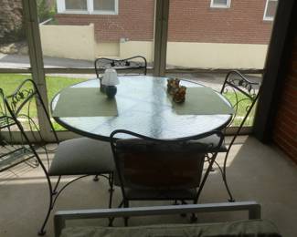 Wrought Iron Table & Chairs from Forshaw 