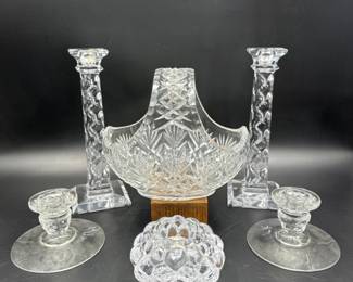 Crystal & Glass Table Decor - Orrefors Raspberry Votive - Fostoria	