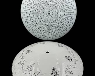 Vintage & Modern Extra Large Glass Ceiling Light Shades - 18.5"D	