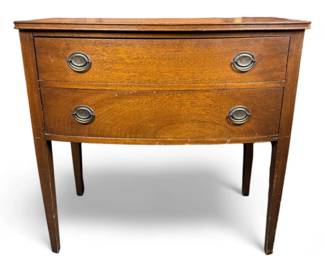 Antique Tomlinson of High Point Wood 2 Drawer Server Sideboard	