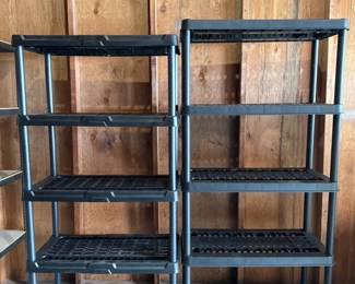 Pair of Black Plastic Shelves (#2)	