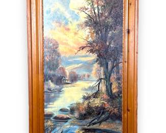 Vintage '95 Stamped Halvorsen Modern Pottery Vessel - 20"T	