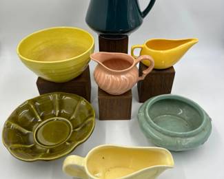 Mid Century Kitchen & Table Ceramics - Hall, Bauer, McCoy +	
