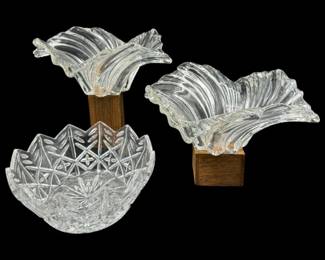 Crystal Trio - (2) Mikasa Belle Epoque Centerpieces	