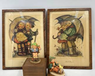 Mid Century TMK-2 Hummels - Apple Tree Boy & Singing Lessons +	