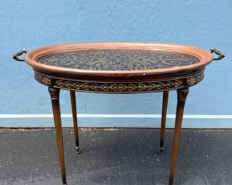 Vintage Venetian Style Faux Tray Top Table	