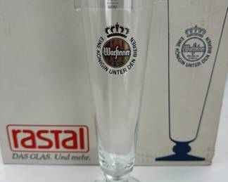 Prost! (12) NIB Warsteiner Pilsner Glasses by rastal	
