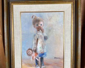 “Timidity” Signed Original Painting By José Montañés	