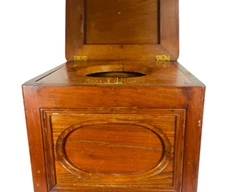 Antique Victorian 1800s Wooden potty