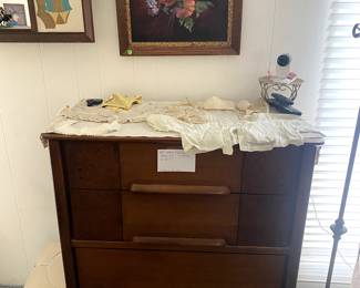 highboy mid century- antique collars