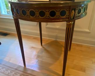 Bronze ormolu accented table