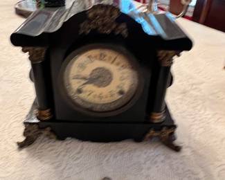 Lovely Marble clock with two keys