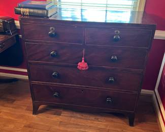 Most magnificent three drawer over two English chest