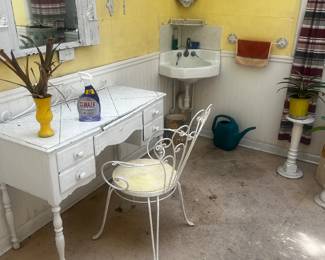 Vintage pool house furniture