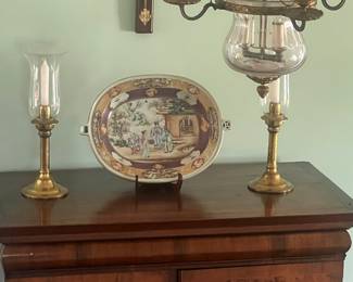 Chinese export food service bowl with hot water reserve