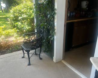 Cast iron chairs 
